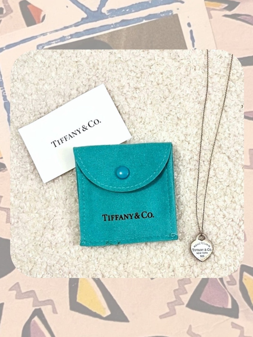 Tiffany &Co. iconic heart ❤️ pendant “please return to tiffany” silver necklace